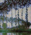 Poplars on the Banks of the River Epte at Dusk Claude Monet woods forest